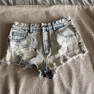 Forever 21 Acid Wash Jean Shorts
